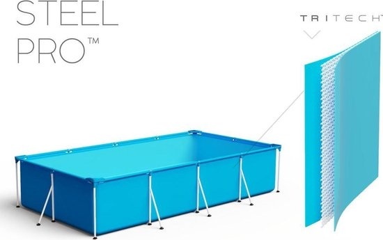 Bestway Steel Pro 400x211x81 cm - inclusief pomp & filters buiten opzetzwembad rechthoek