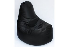 Zitzak sofa zwart - kunstleer fauteuil