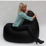 Zitzak sofa zwart - kunstleer fauteuil