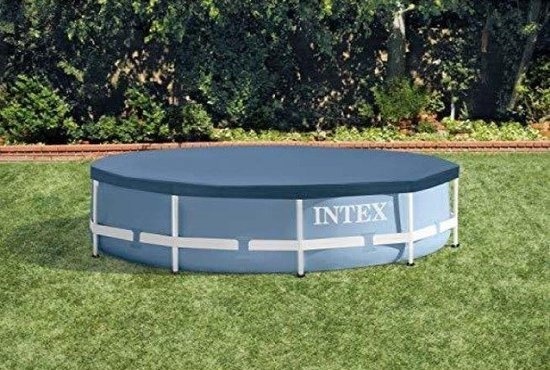 Intex afdekzeil zwembadafdekking 457 cm diameter blauw