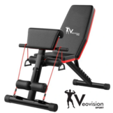 Sportbank - opklapbaar - multifunctioneel - volledig instelbaar - met armvlak