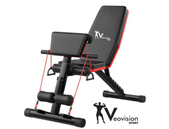 Sportbank - opklapbaar - multifunctioneel - volledig instelbaar - met armvlak