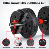 Verstelbare dumbbells - halterset - gewichten set - 30 kg