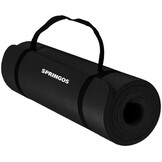 Fitness mat - Zwart - 180cm x 60cm x 1cm