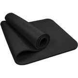 Fitness mat - Zwart - 180cm x 60cm x 1cm