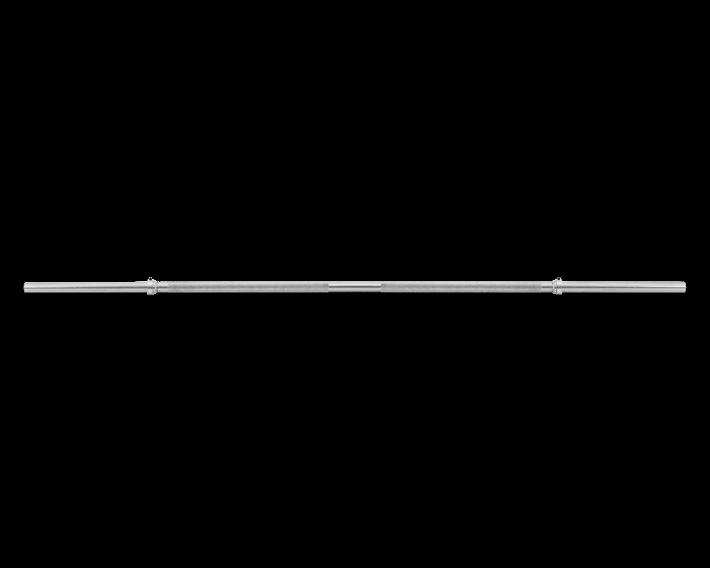 Halterstang voor gewichten - recht - 165 cm breed - met schuifklemmen - 28 mm diameter