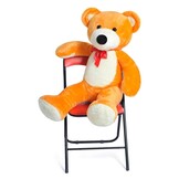 Grote knuffelbeer oranje 105 cm XL