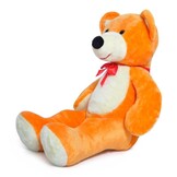 Grote knuffelbeer oranje 105 cm XL