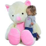 Grote knuffelbeer - Wit - Zacht - 155 cm - XL