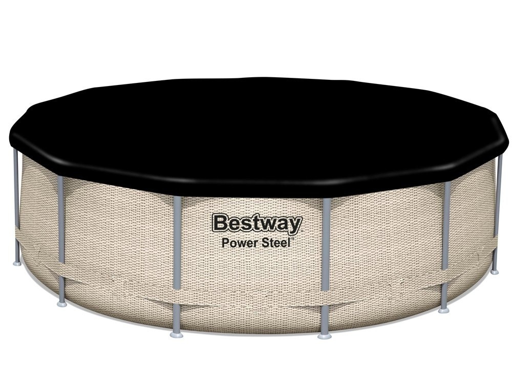 Bestway Power Steel zwembad 396 x 107 cm Rotan-look - complete set