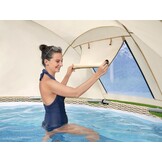 Bestway Power Steel zwembad 396 x 107 cm Rotan-look - complete set