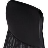 Bureaustoel - mesh ademende rugleuning - hoogte verstelbaar - zwart