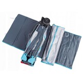 Reisbedje met klamboe zijkanten - opvouwbaar - grijs