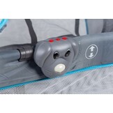 Reisbedje met klamboe zijkanten - opvouwbaar - grijs