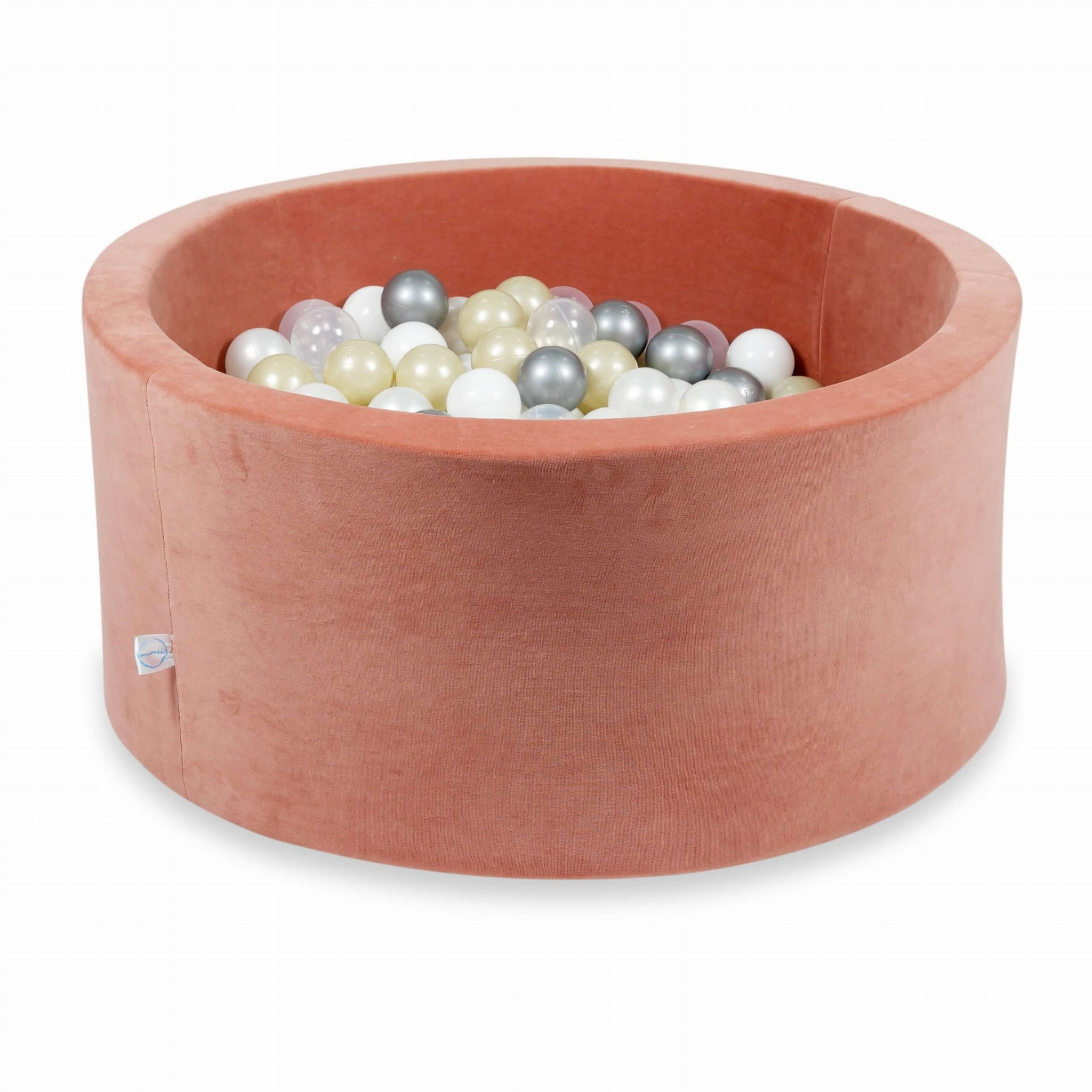 Ballenbak - 300 ballen - 90x40cm - rond - terra, multicolour