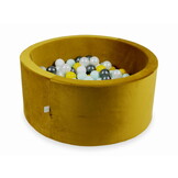 Ballenbak - rond - 300 ballen - 90x40cm - goud, multicolour