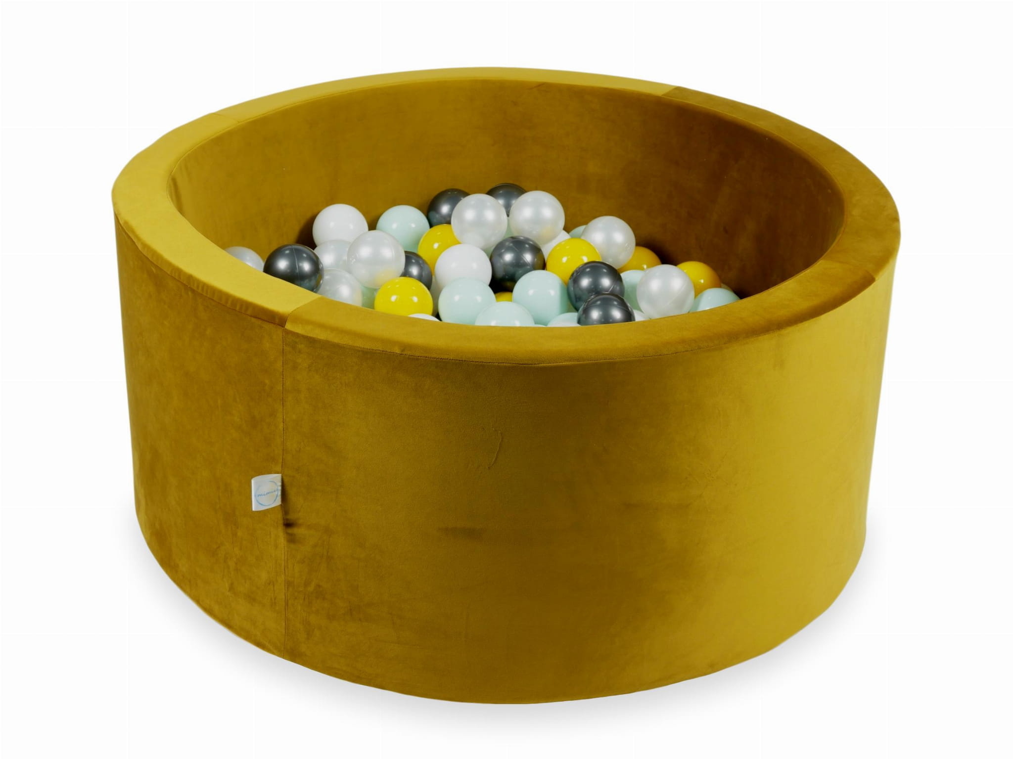 Ballenbak - rond - 300 ballen - 90x40cm - goud, multicolour