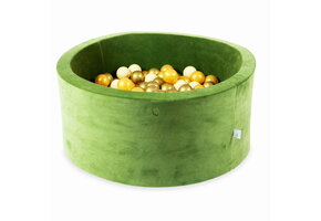 Ballenbak - 300 ballen - 90x40 cm - rond - groen, multicolour