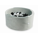 Ballenbak - 300 ballen - 90x40cm - rond - grijs, multicolour