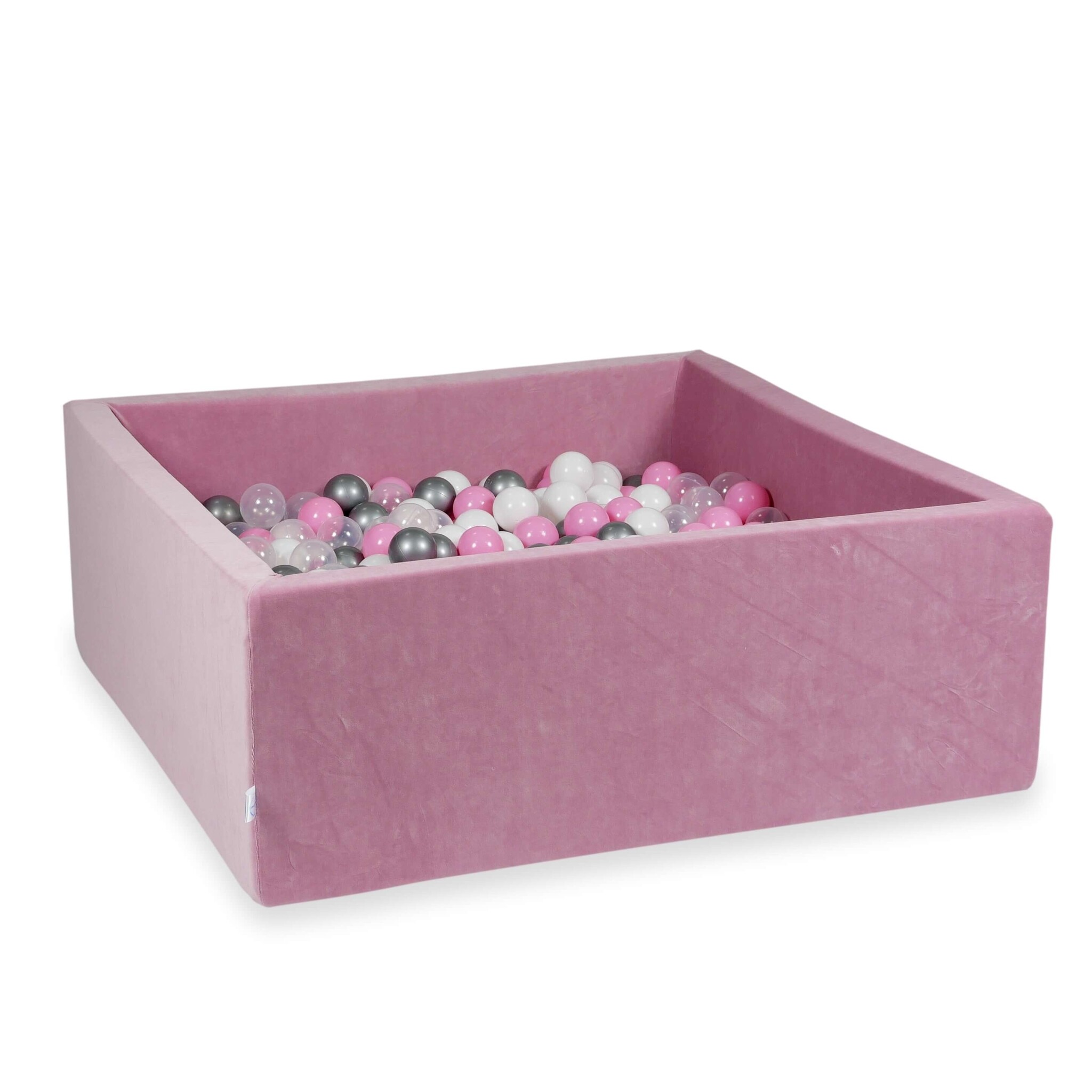 Ballenbak - 400 ballen - 110x110x40 cm - vierkant - roze