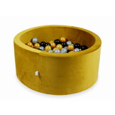 Ballenbak - 300 ballen - 90x40cm - goud, multicolour - rond