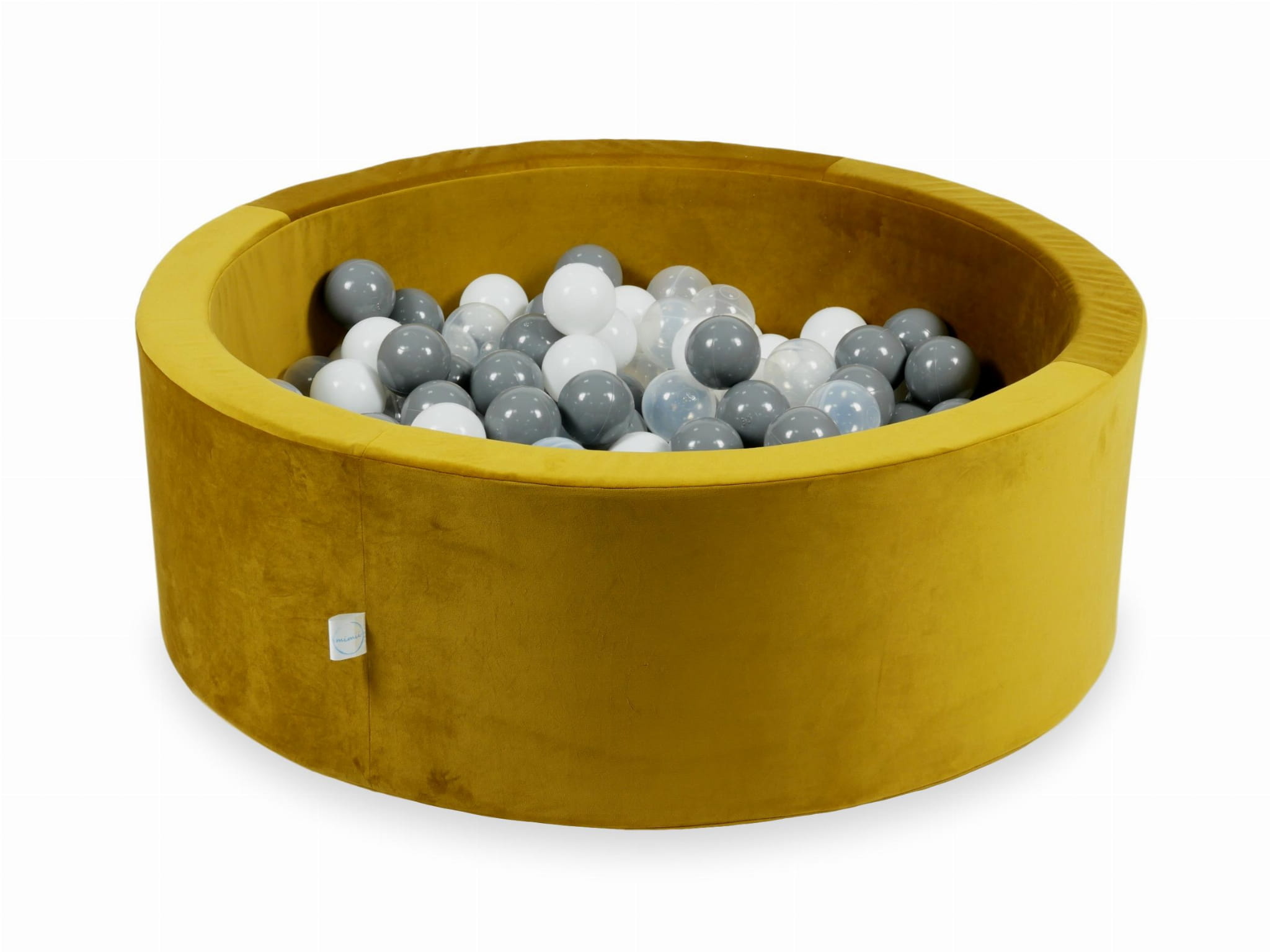 Ballenbak - 200 ballen - rond - 90x30cm - goud, multicolour