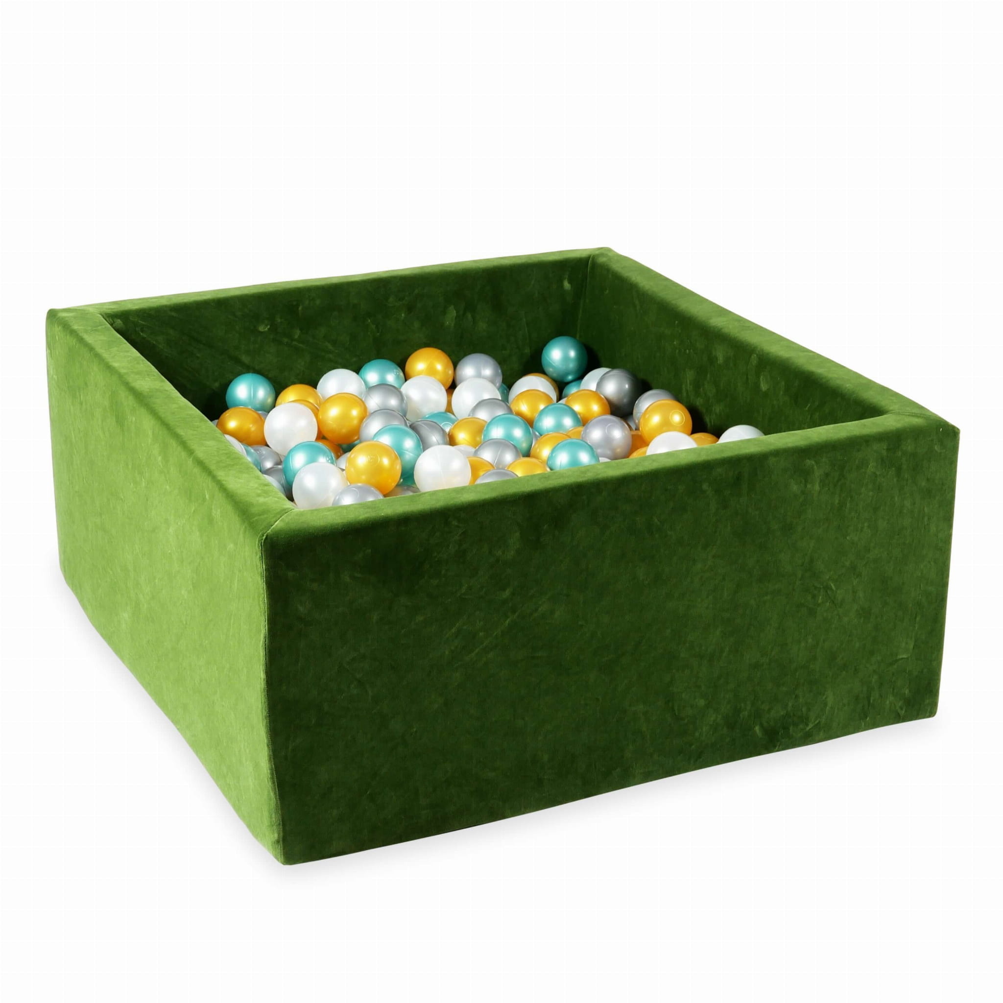 Ballenbak - 400 ballen - 90x90x40 cm - groen - vierkant