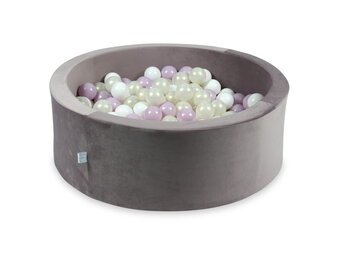 Ballenbak - 200 ballen - rond - 90x30cm - lila, multicolour