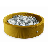 Ballenbak - 110x30cm - 400 ballen - rond - goud, multicolour