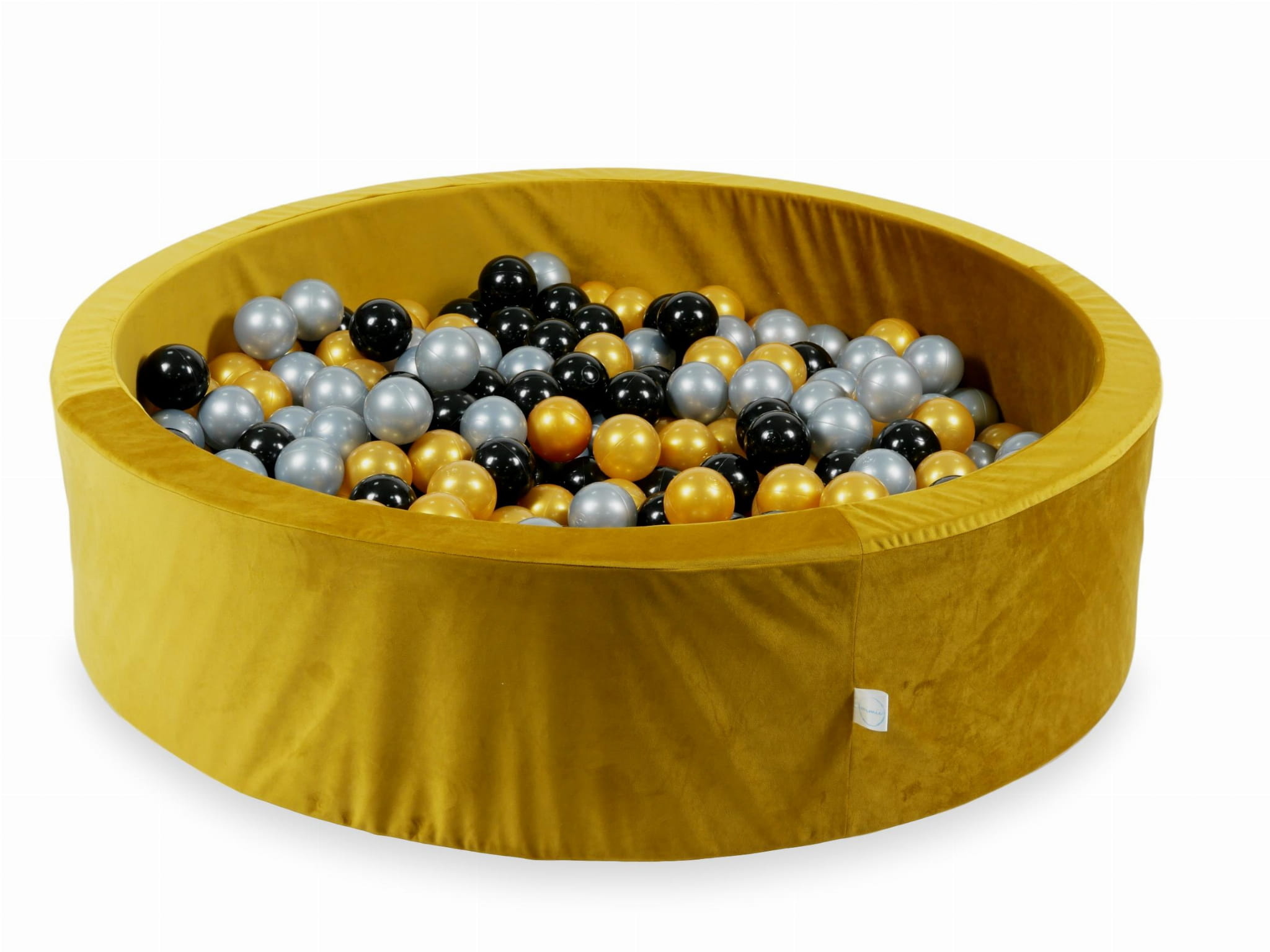 Ballenbak - 400 ballen - rond - goud, multicolour - 110x30cm