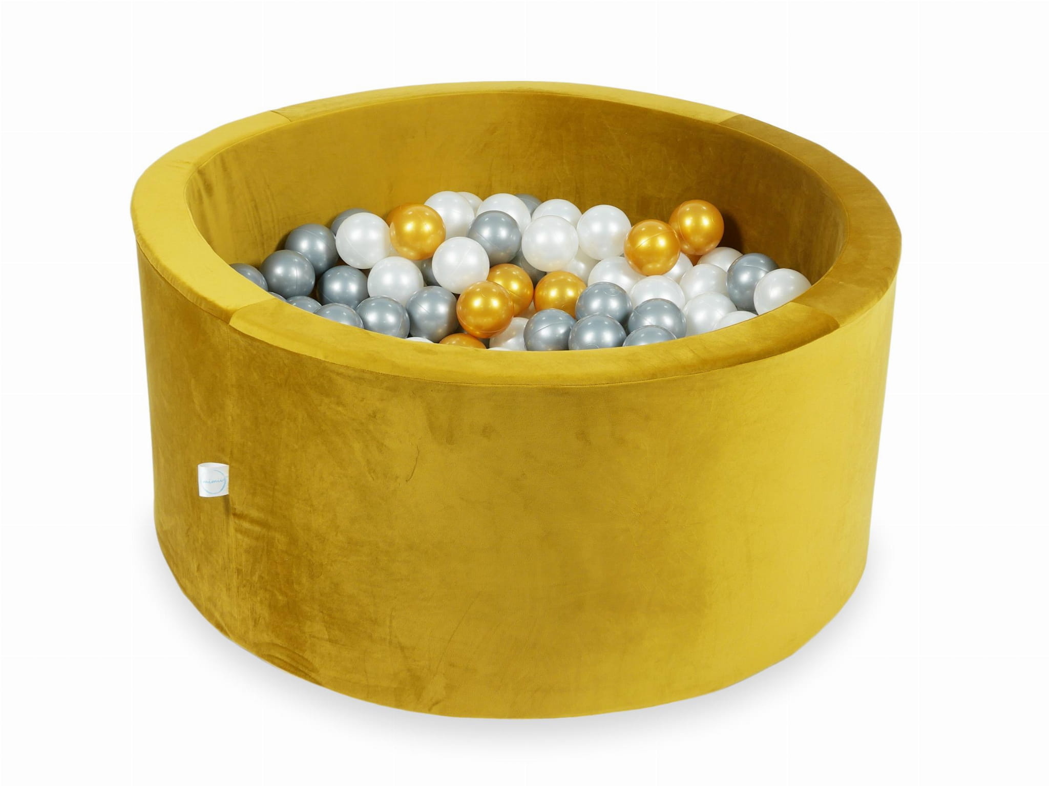 Ballenbak - 300 ballen - rond - goud, multicolour - 90x40cm