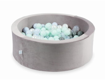 Ballenbak - 200 ballen - 90x30cm - lila, multicolour - rond