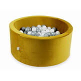 Ballenbak - 90x40cm - rond - 300 ballen - goud, multicolour