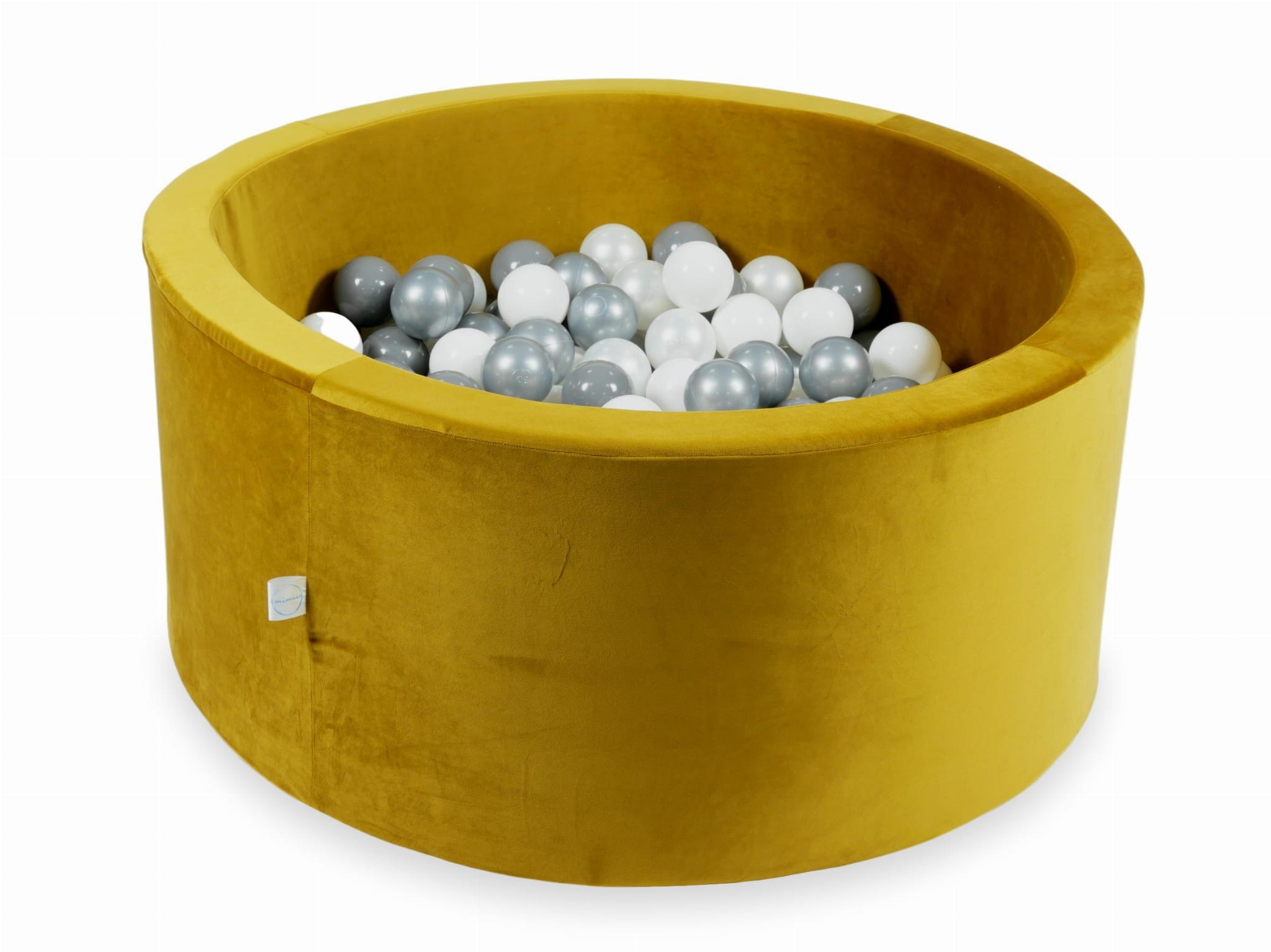 Ballenbak - 90x40cm - rond - 300 ballen - goud, multicolour