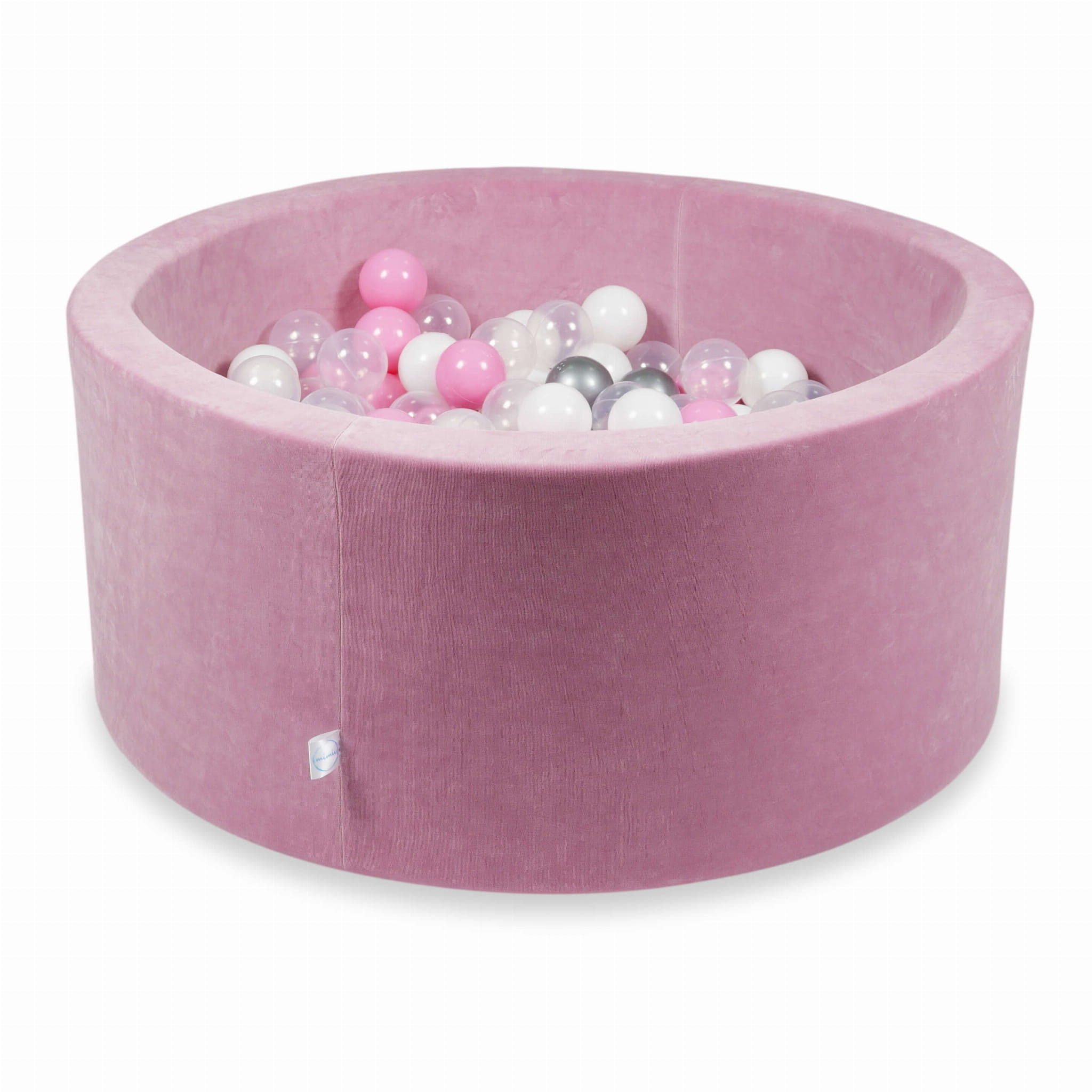 Ballenbak - 300 ballen - 90x40cm - rond - roze, multicolour