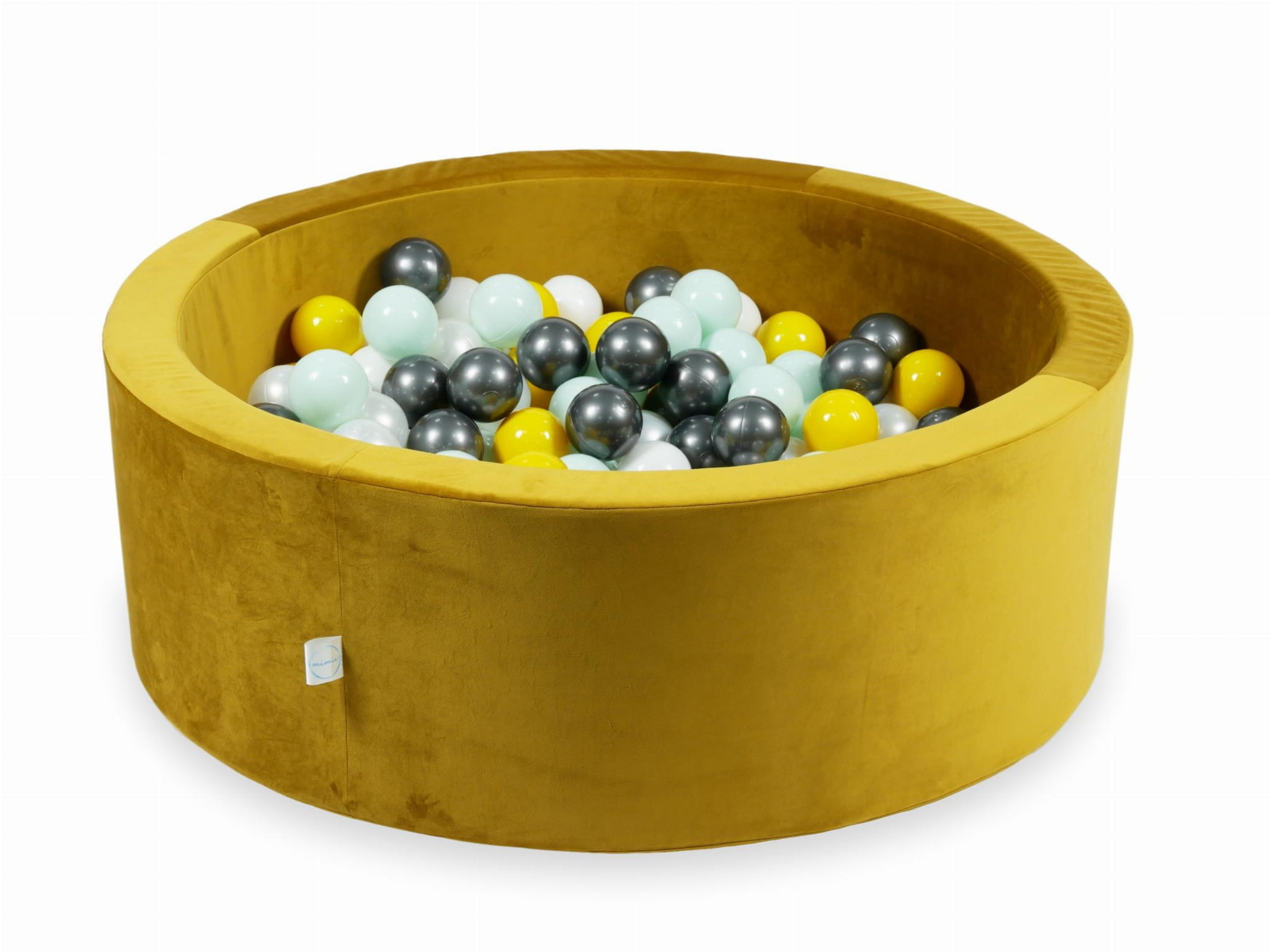 Ballenbak - 90x30cm - rond - 200 ballen - goud, multicolour