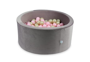 Ballenbak - 300 ballen - rond - 90x40cm - lila, multicolour