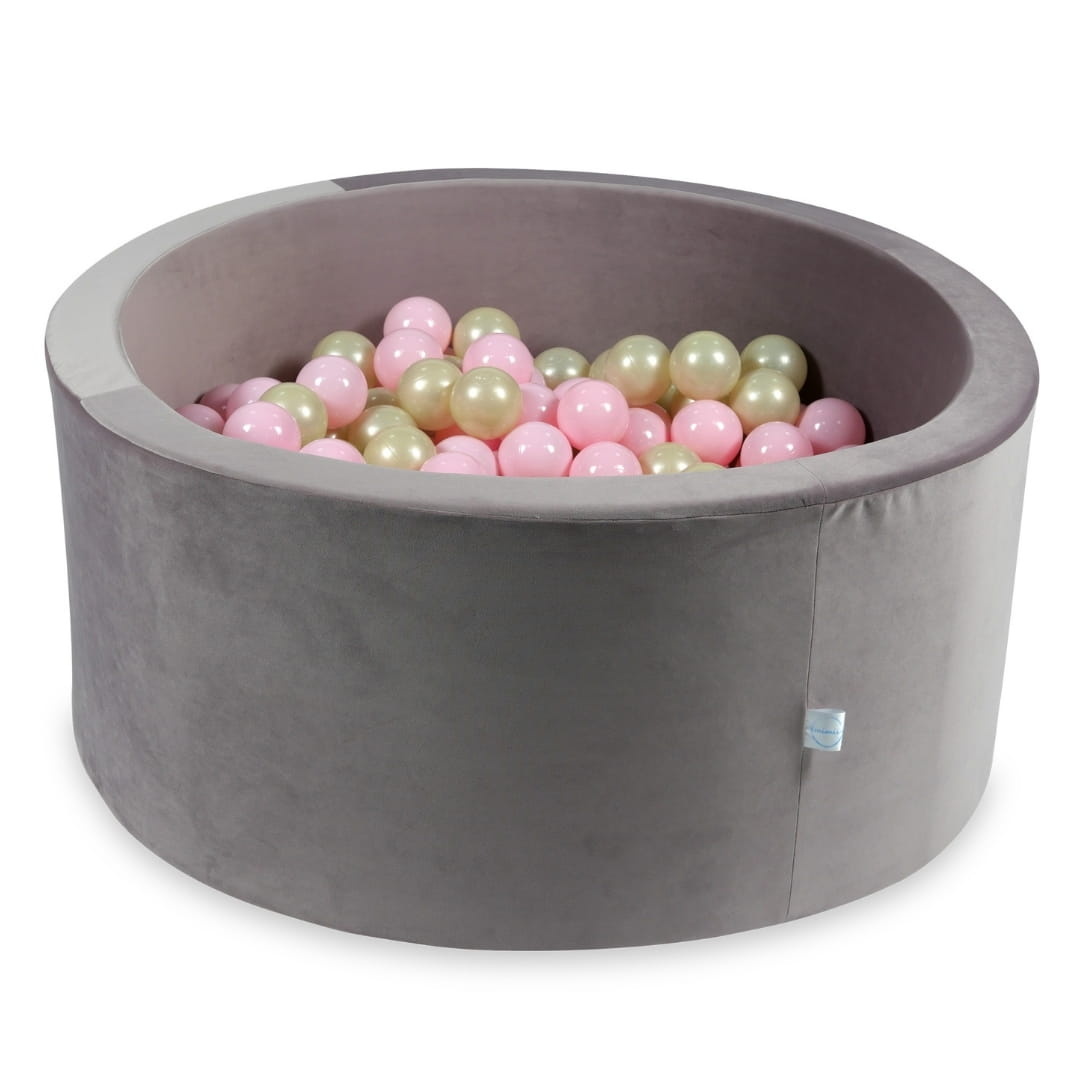 Ballenbak - 300 ballen - rond - 90x40cm - lila, multicolour