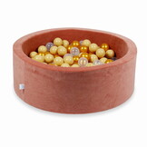 Ballenbak - 200 ballen - 90x30cm - rond - terra, multicolour