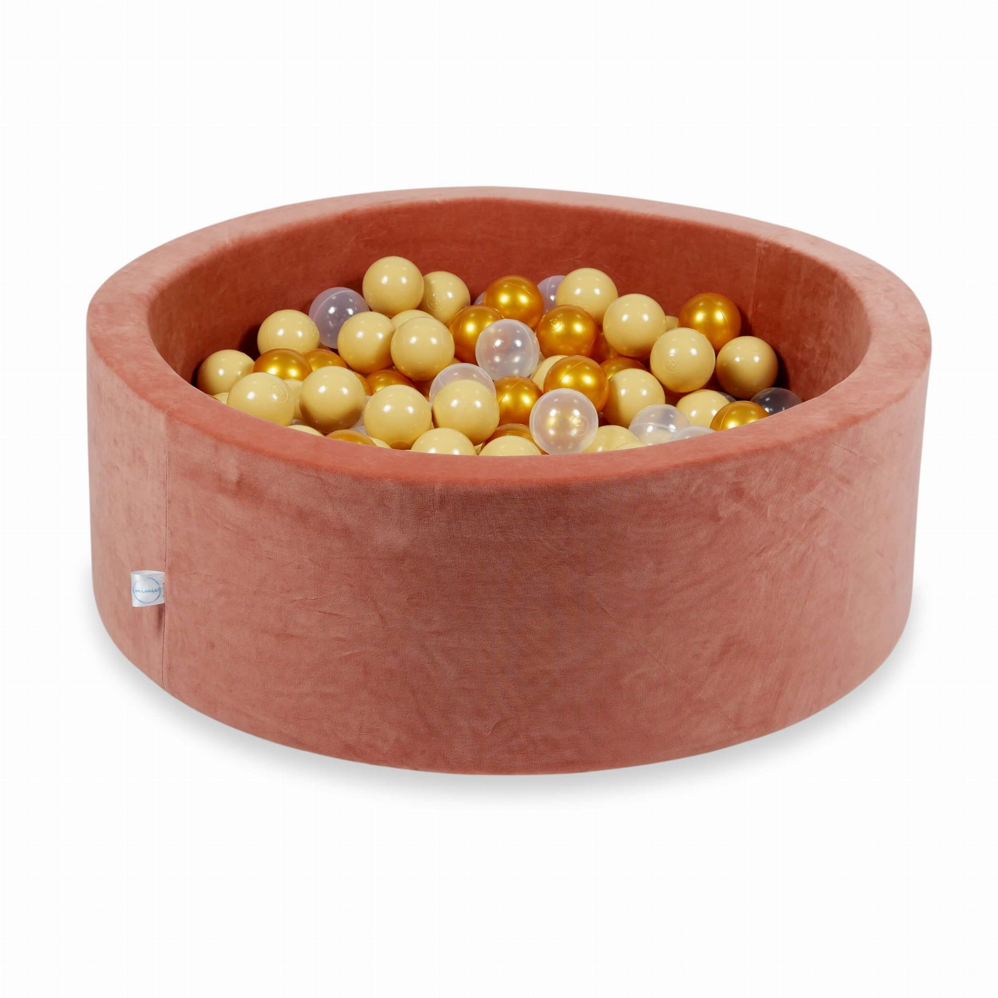 Ballenbak - 200 ballen - 90x30cm - rond - terra, multicolour