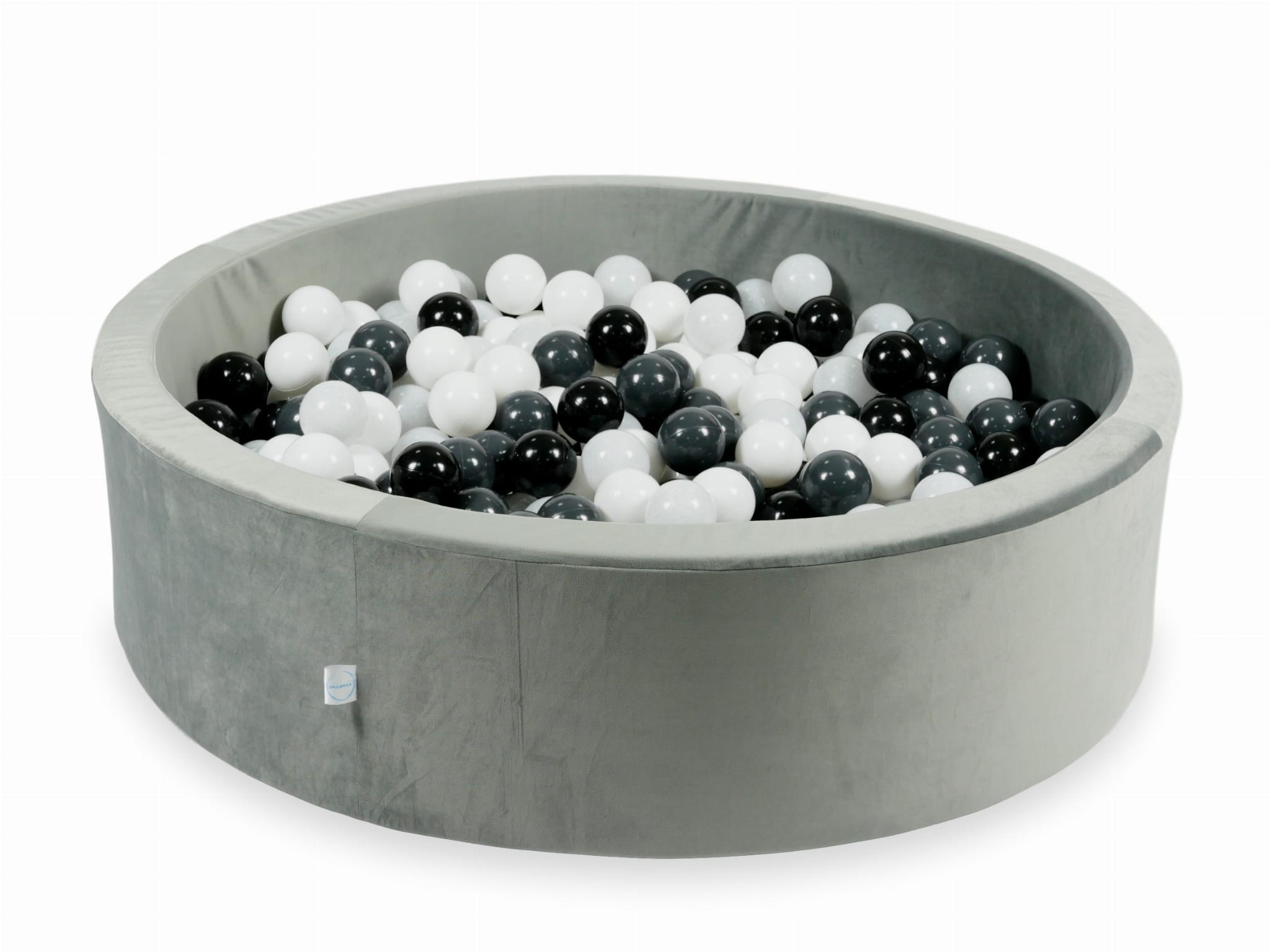 Ballenbak - 400 ballen - 110x30cm - rond - grijs, multicolour