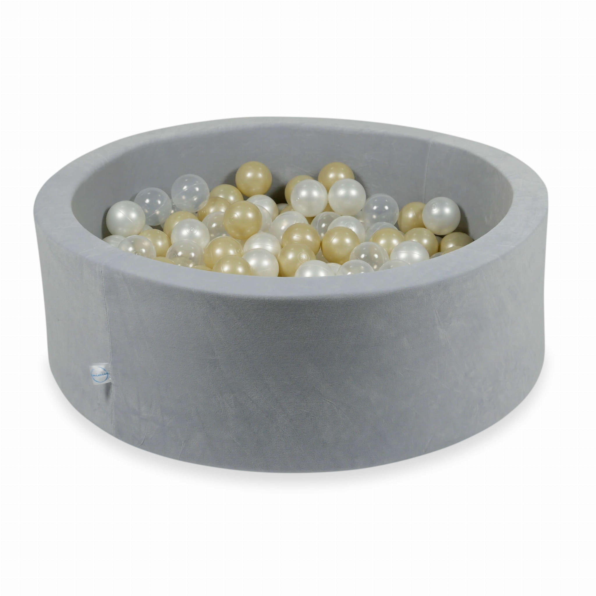 Ballenbak - 90x30cm - rond - 200 ballen - grijs, multicolour