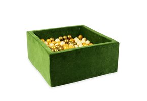 Ballenbak - 400 ballen - 90x90x40 cm - vierkant - groen