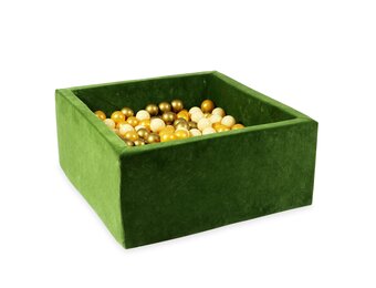 Ballenbak - 400 ballen - 90x90x40 cm - vierkant - groen
