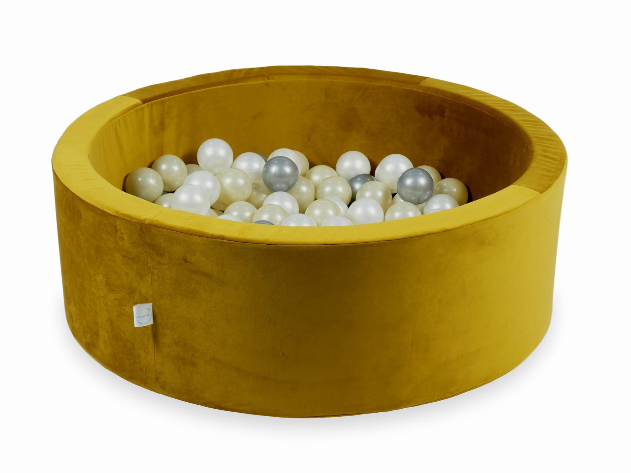 Ballenbak - 200 ballen - 90x30cm - rond - goud, multicolour