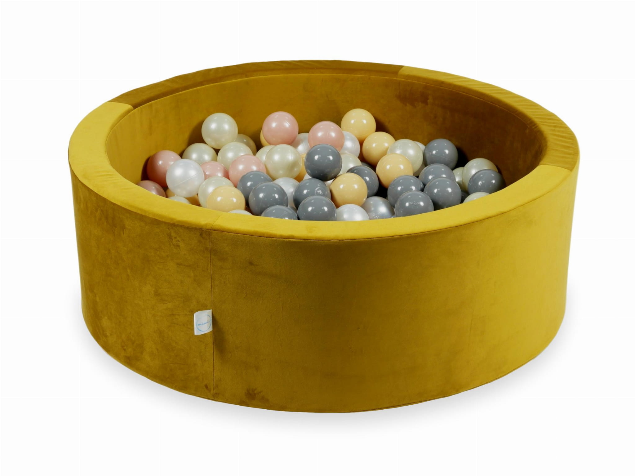 Ballenbak - rond - 200 ballen - 90x30cm - goud, multicolour