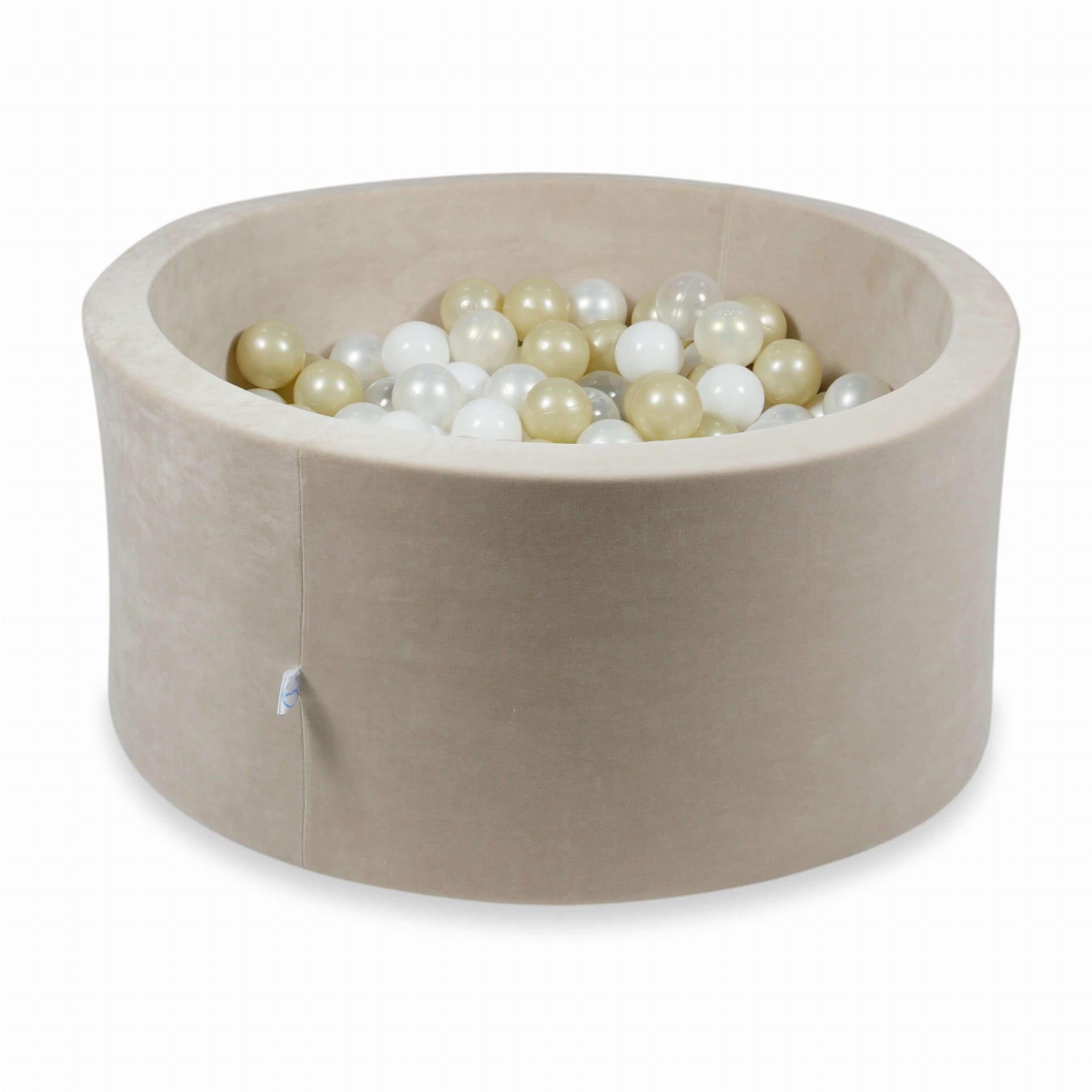 Ballenbak - 300 ballen - 90x40cm - rond - beige, multicolour