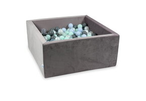 Ballenbak - 400 ballen - 90x90x40 cm - lila - vierkant