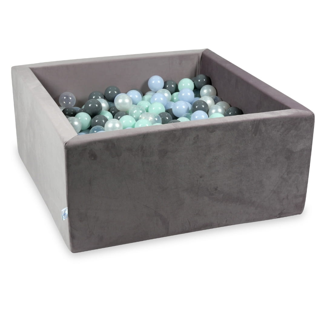 Ballenbak - 400 ballen - 90x90x40 cm - lila - vierkant