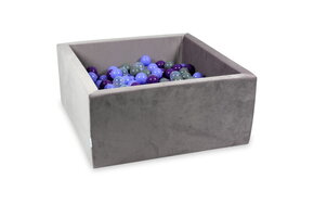 Ballenbak - 400 ballen - vierkant - 90x90x40 cm - lila